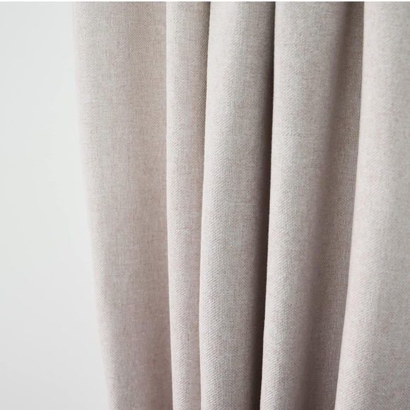 Beige 3 Pieces Tier Curtains - Picture 3 of 6